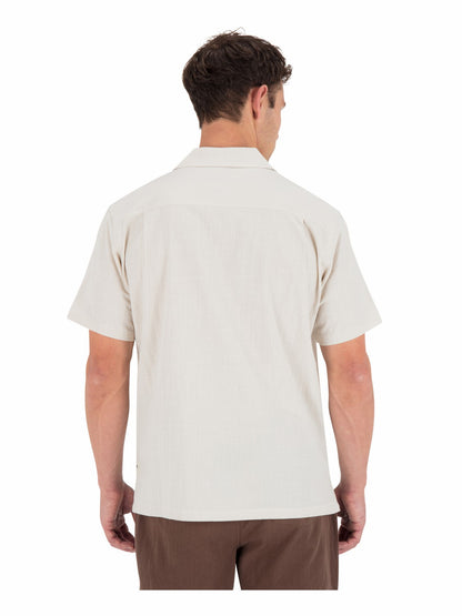 Sano Camp Embroidered Short Sleeve | Hurley - Bone