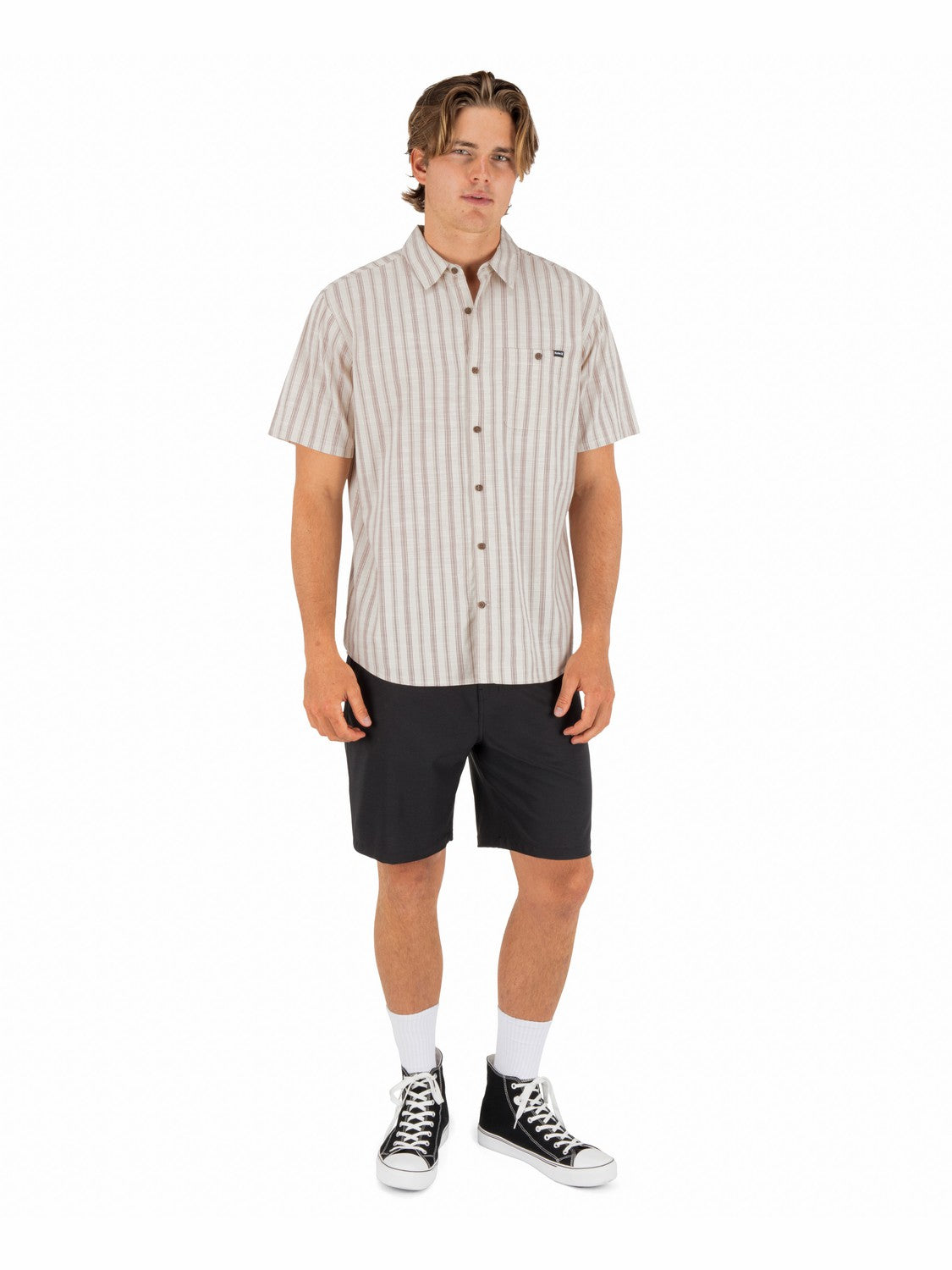 Lido Stripe Short Sleeve | Hurley - Bone