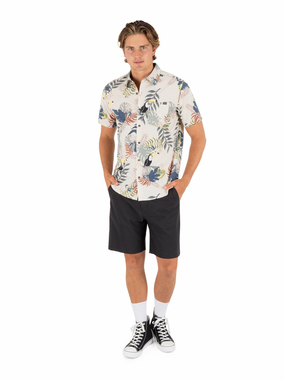 Lido Stretch Short Sleeve | Hurley - Bone