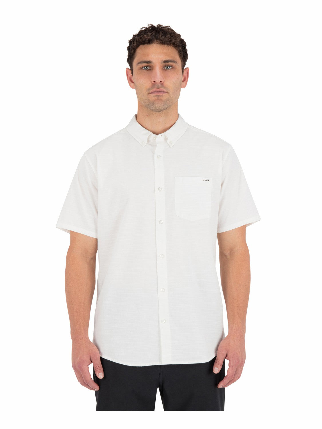 Icon Stretch Short Sleeve | Hurley - White