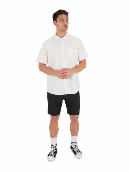 Icon Stretch Short Sleeve | Hurley - White
