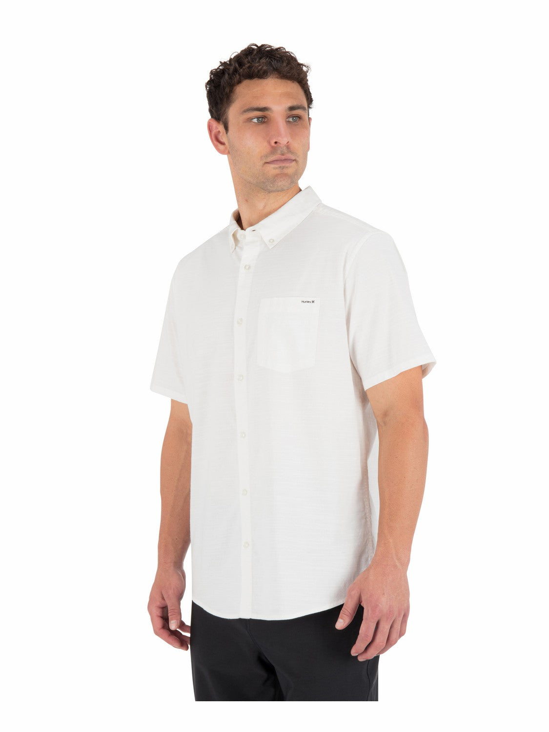 Icon Stretch Short Sleeve | Hurley - White
