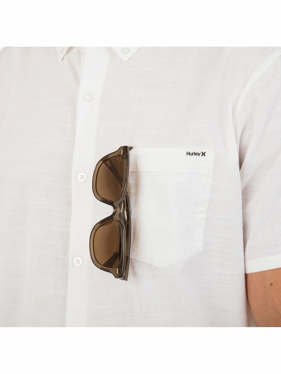 Icon Stretch Short Sleeve | Hurley - White