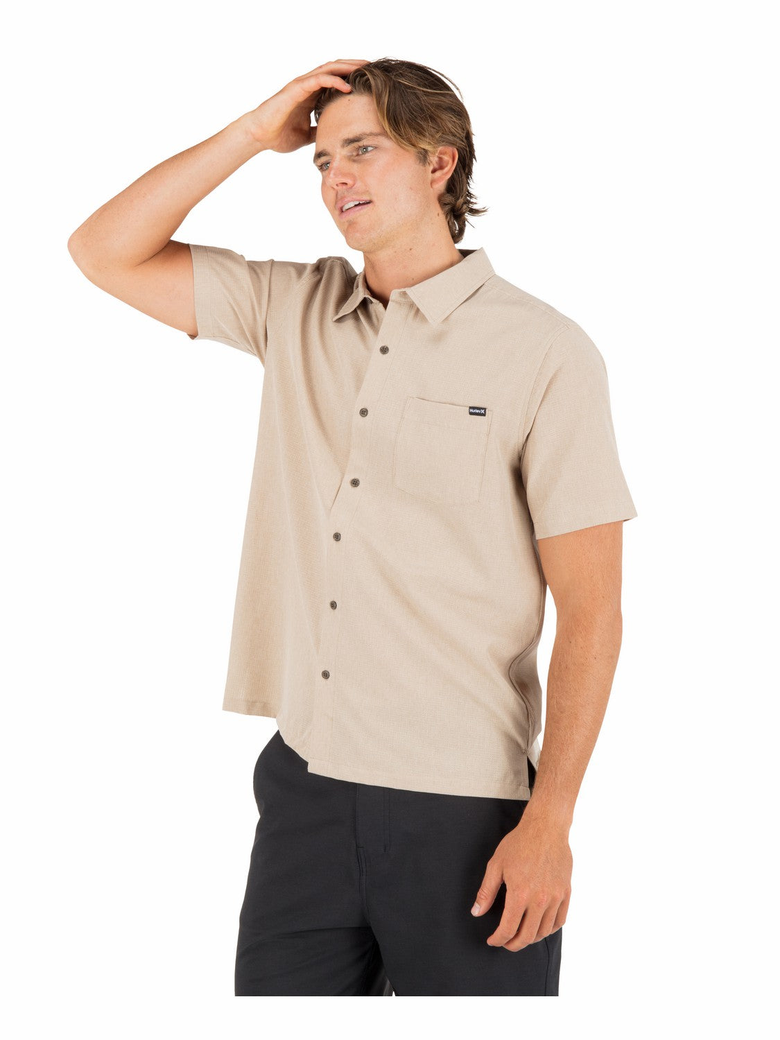 Phantom Flow Short Sleeve | Hurley - Khaki