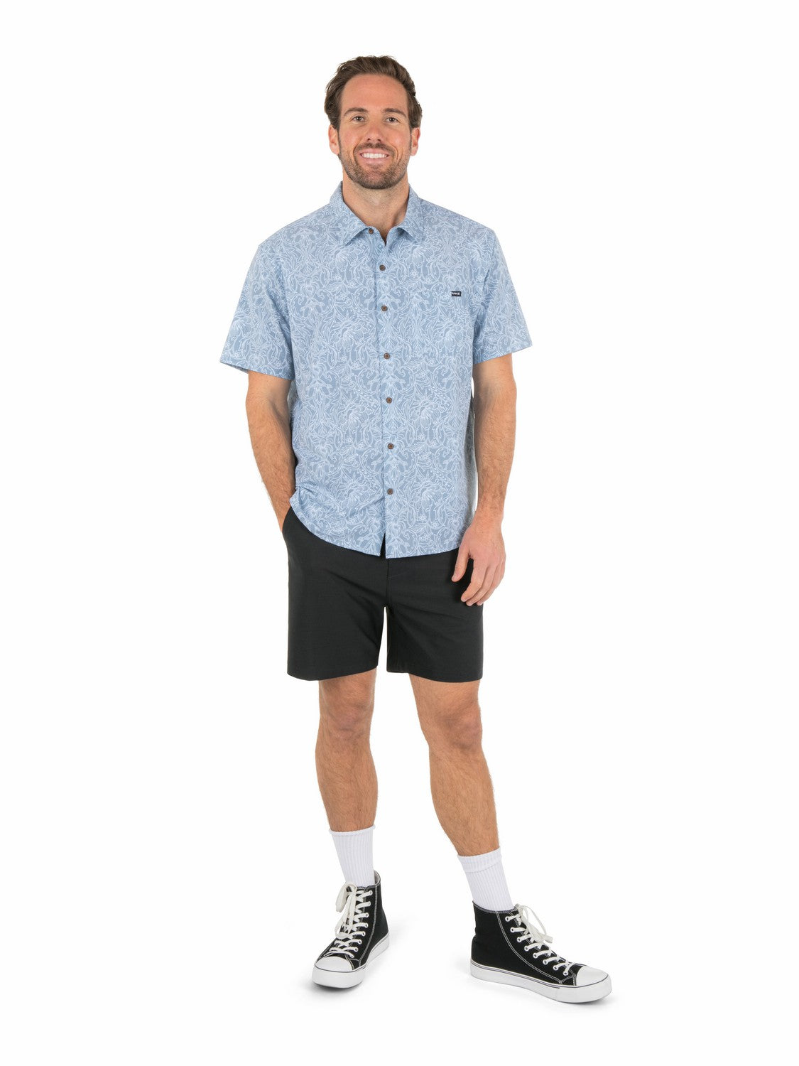 Newport Stretch Short Sleeve | Hurley - Worker Blue