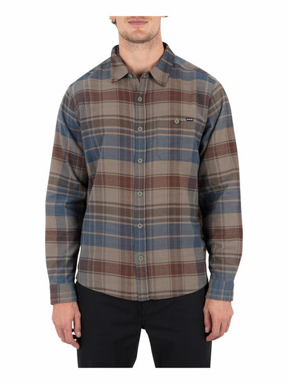 Portland Stretch Flannel Long Sleeve | Hurley - Army