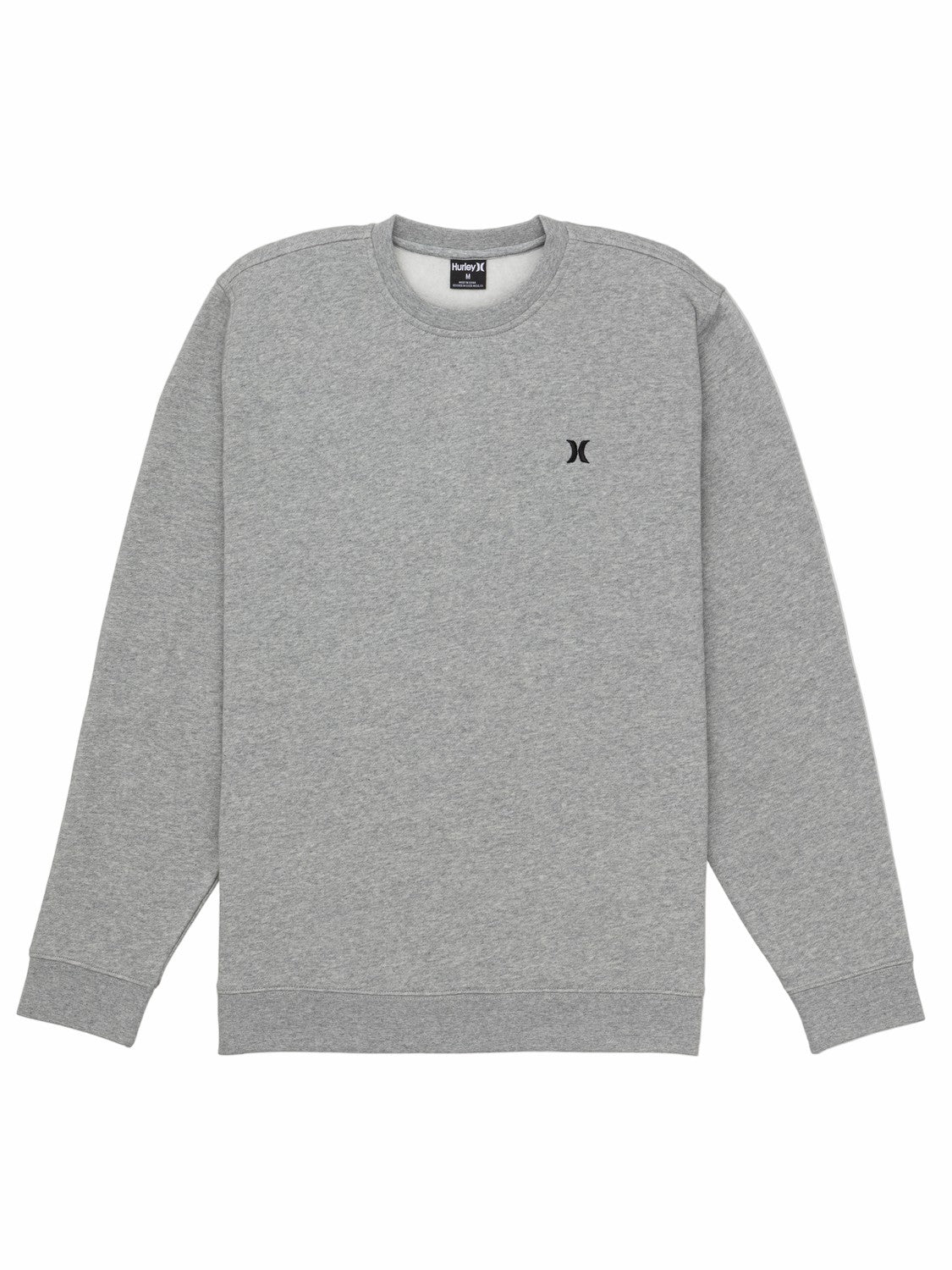 Icon Long Sleeve Crew | Hurley - GREY HEATHER