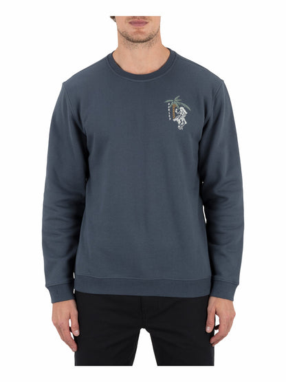 Hula In Paradise Crewneck Sweatshirt | Hurley - Iron Ore