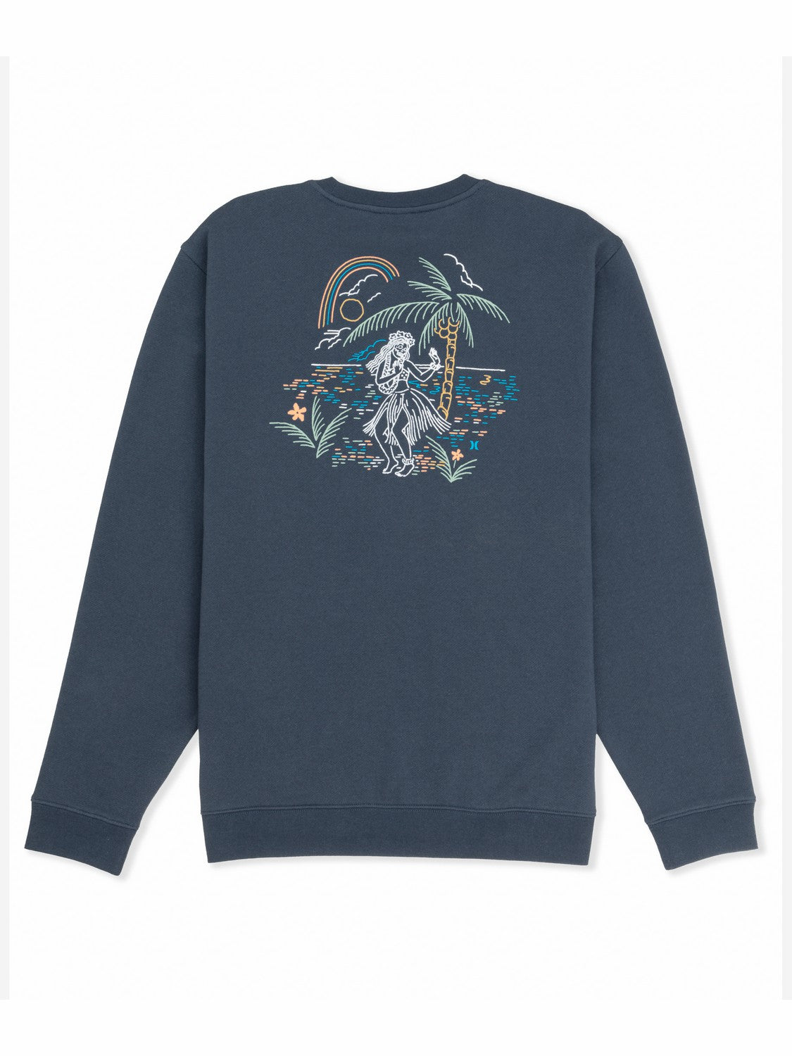 Hula In Paradise Crewneck Sweatshirt | Hurley - Iron Ore