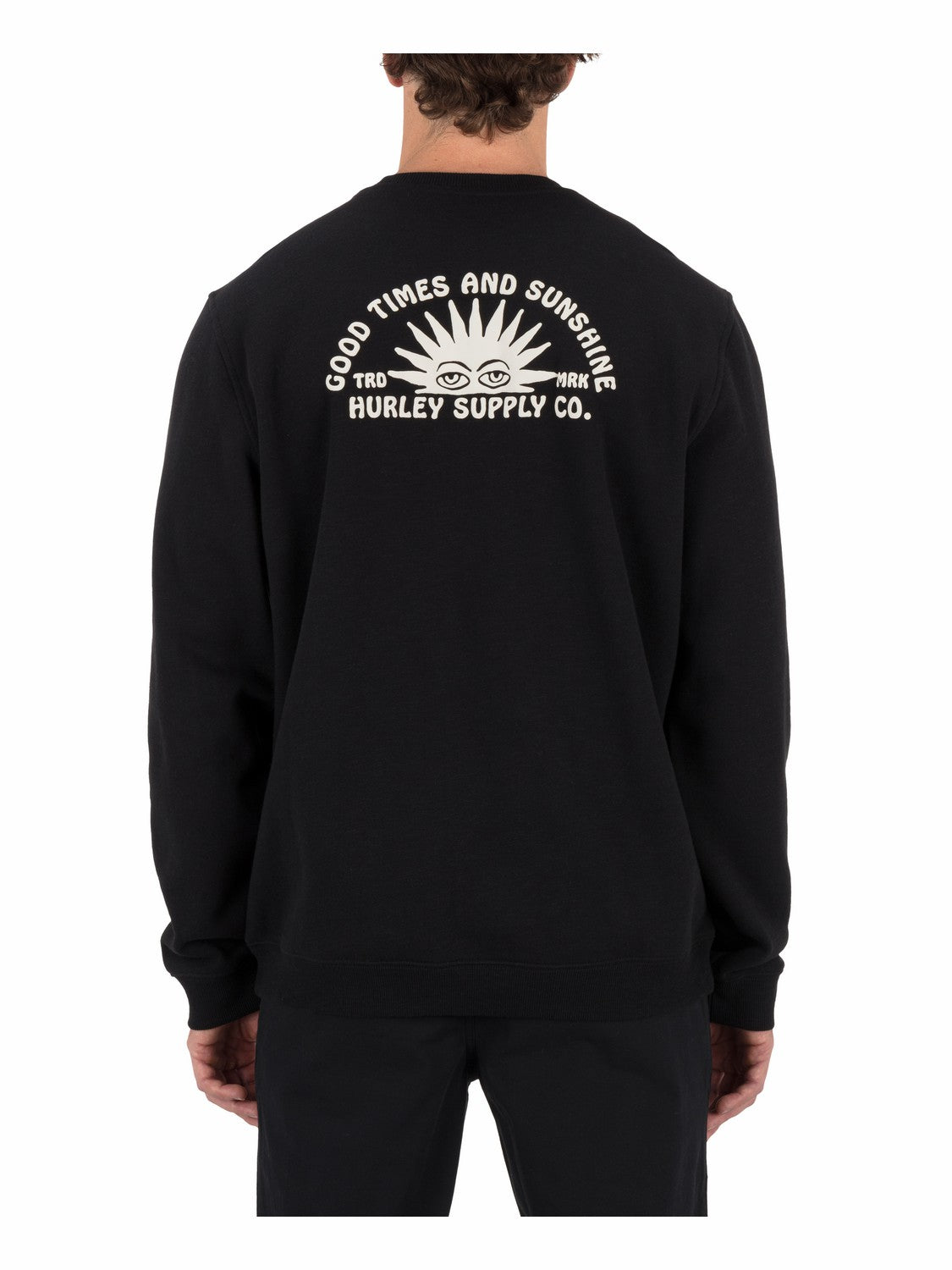 Sunshine Slub Crew Sweatshirt | Hurley - Black