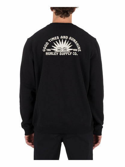 Sunshine Slub Crew Sweatshirt | Hurley - Black