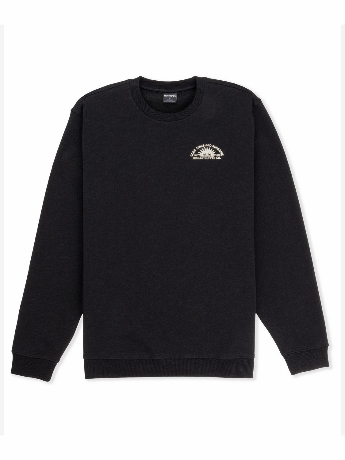 Sunshine Slub Crew Sweatshirt | Hurley - Black