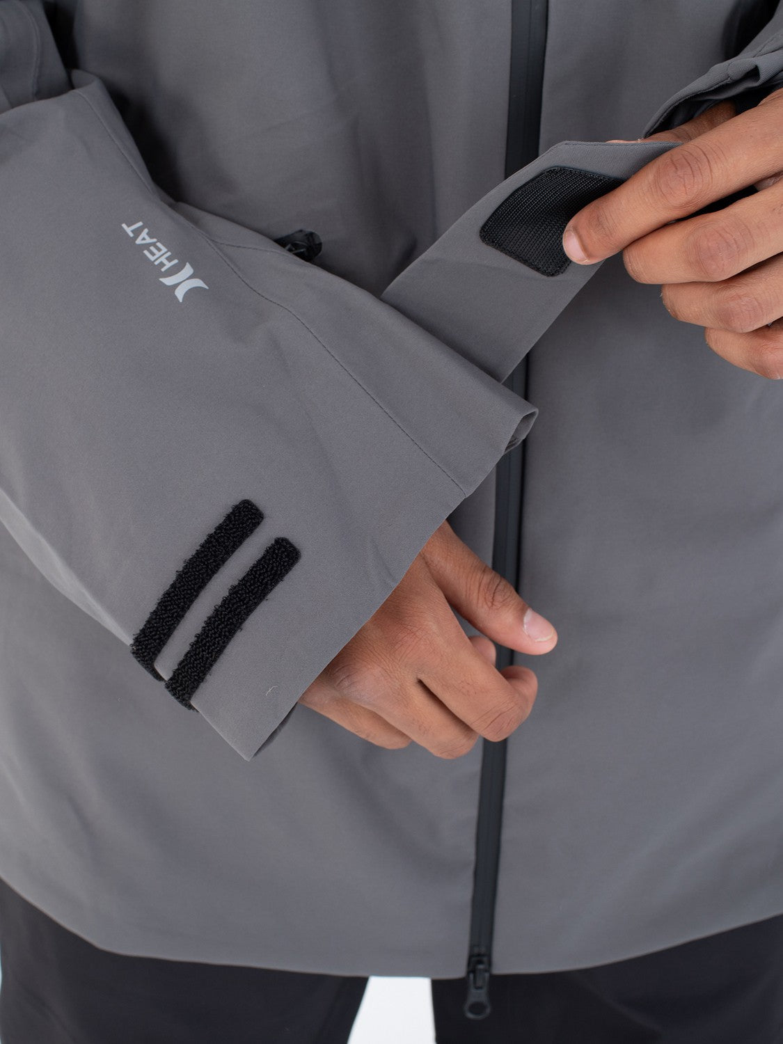 Cream Snow Jacket | Hurley - Dark Stone Grey