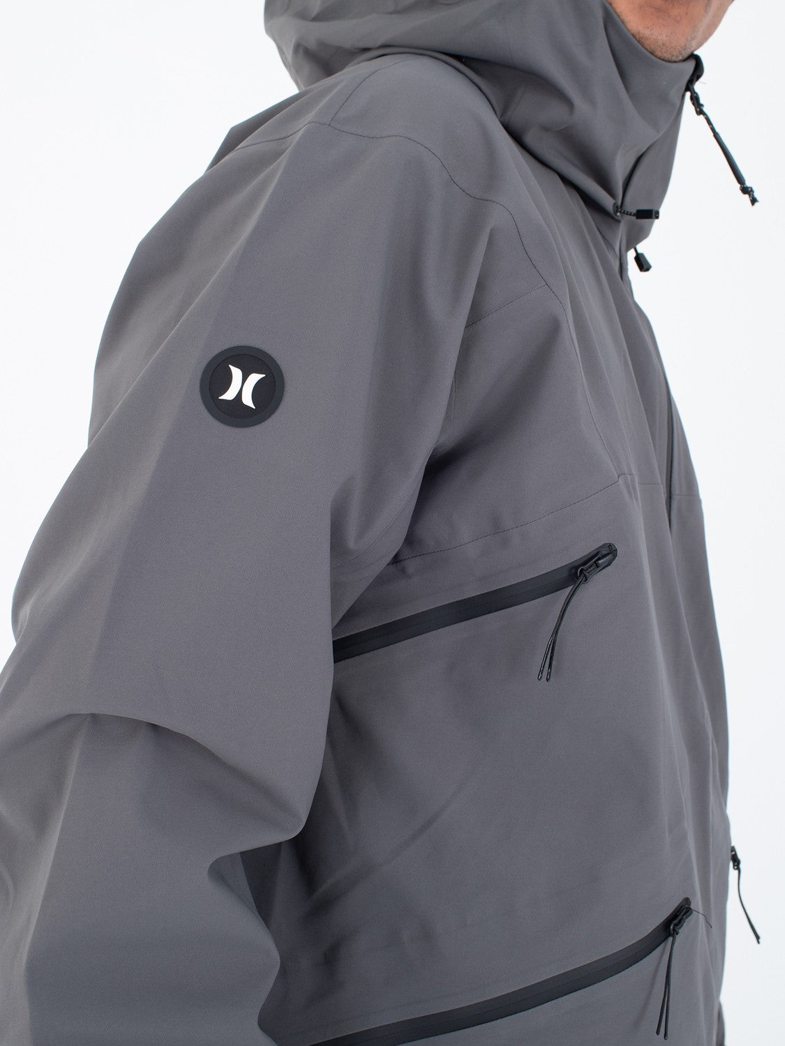 Cream Snow Jacket | Hurley - Dark Stone Grey
