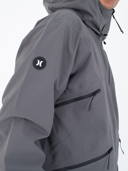 Cream Snow Jacket | Hurley - Dark Stone Grey