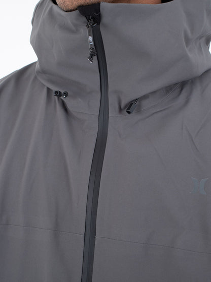Cream Snow Jacket | Hurley - Dark Stone Grey