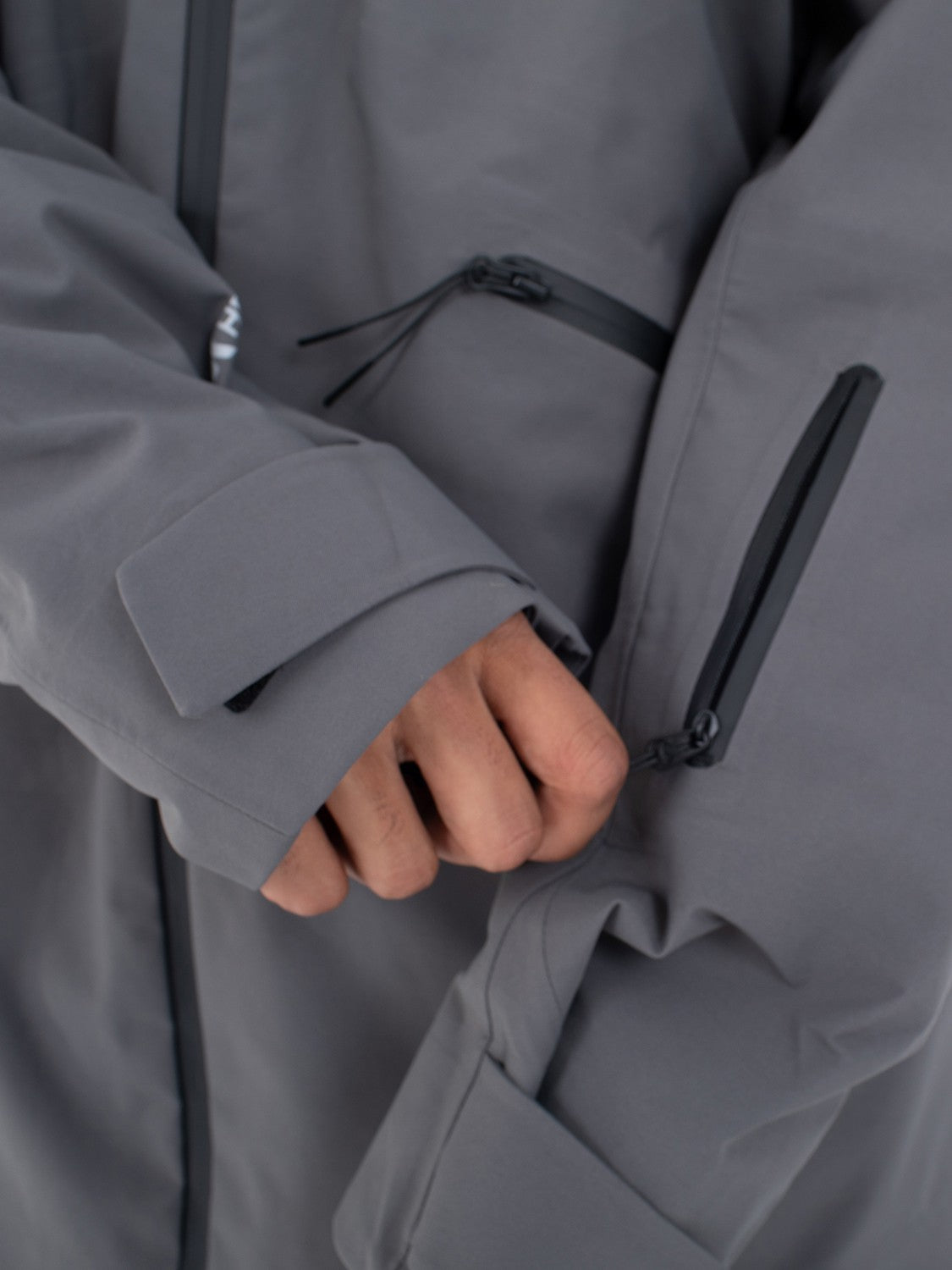 Cream Snow Jacket | Hurley - Dark Stone Grey