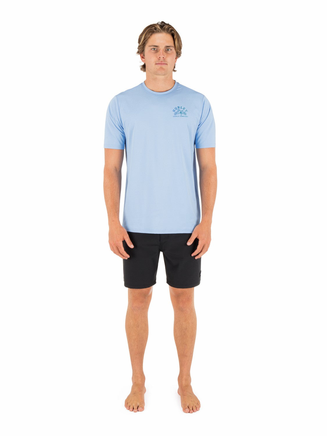 Hybrid UPF Short Sleeve | Hurley - Skyline Heather