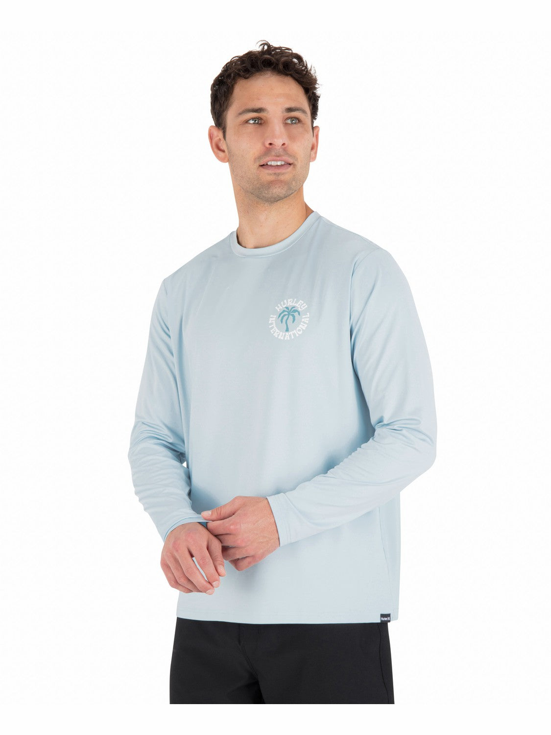 Hybrid UPF Long Sleeve | Hurley - Iceland Heather
