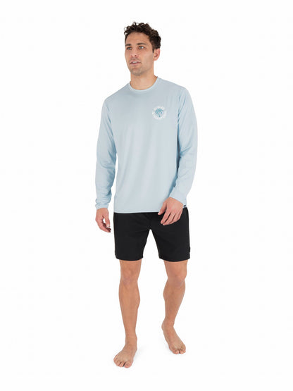 Hybrid UPF Long Sleeve | Hurley - Iceland Heather
