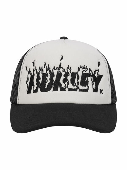 Hurley x Travis Barker Flame Trucker Hat | Hurley - Black/White
