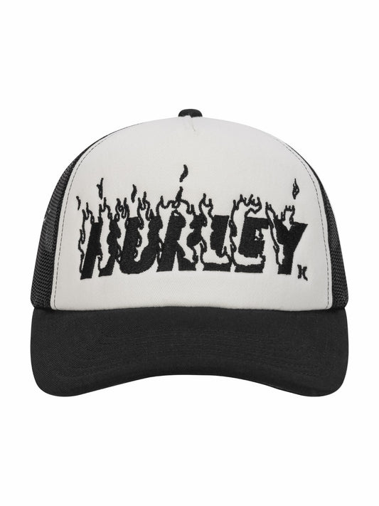 Hurley x Travis Barker Flame Trucker Hat | Hurley - Black/White