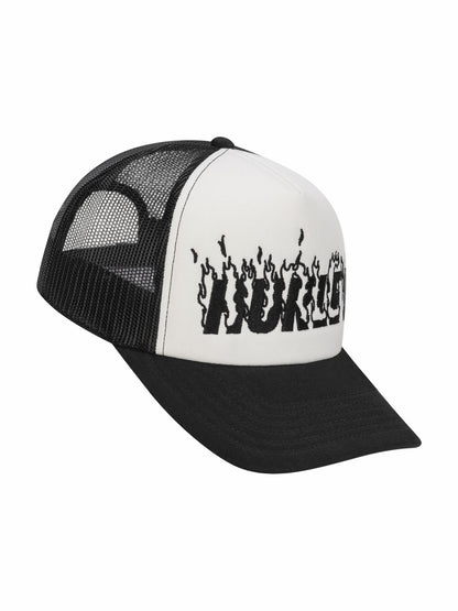 Hurley x Travis Barker Flame Trucker Hat | Hurley - Black/White