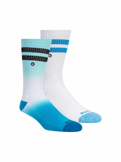 Extended Terry Crew Socks (2 Pack) | Hurley - Blue