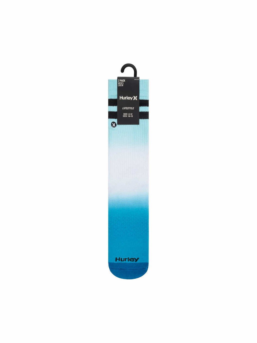 Extended Terry Crew Socks (2 Pack) | Hurley - Blue