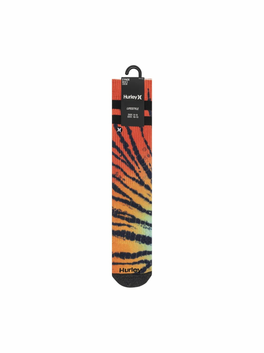 Extended Terry Crew Socks (2 Pack) | Hurley - Orange