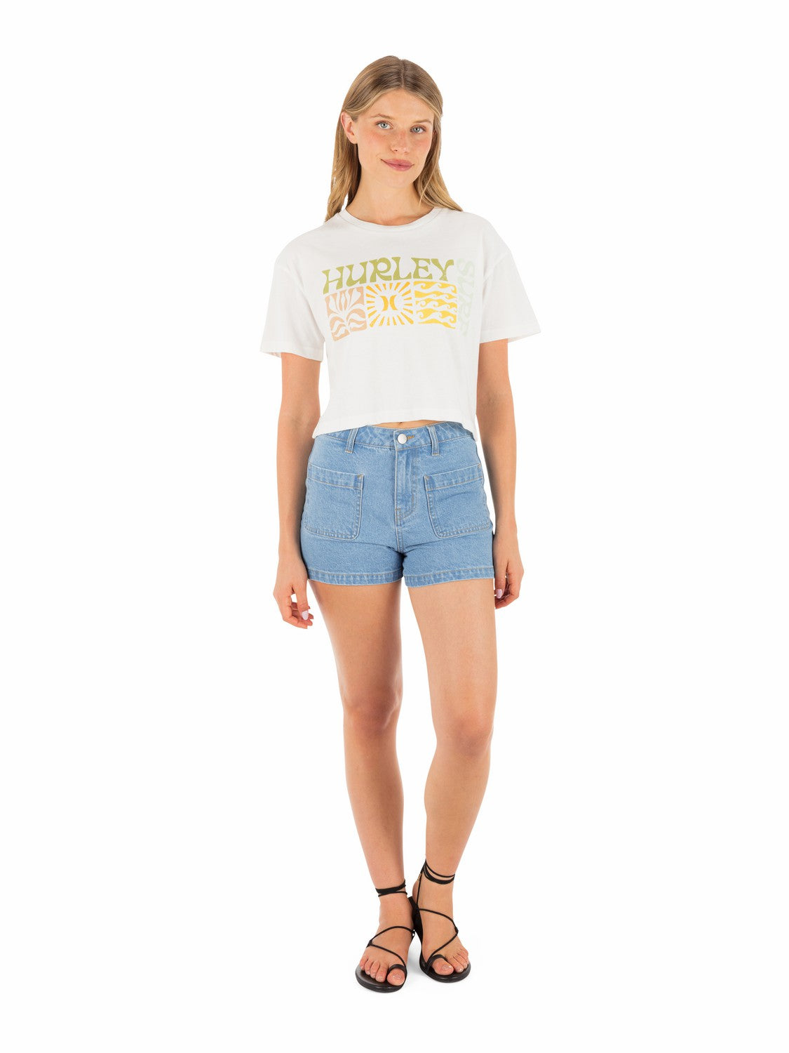 Surf Days Boxy Crop Tee | Hurley - Tofu
