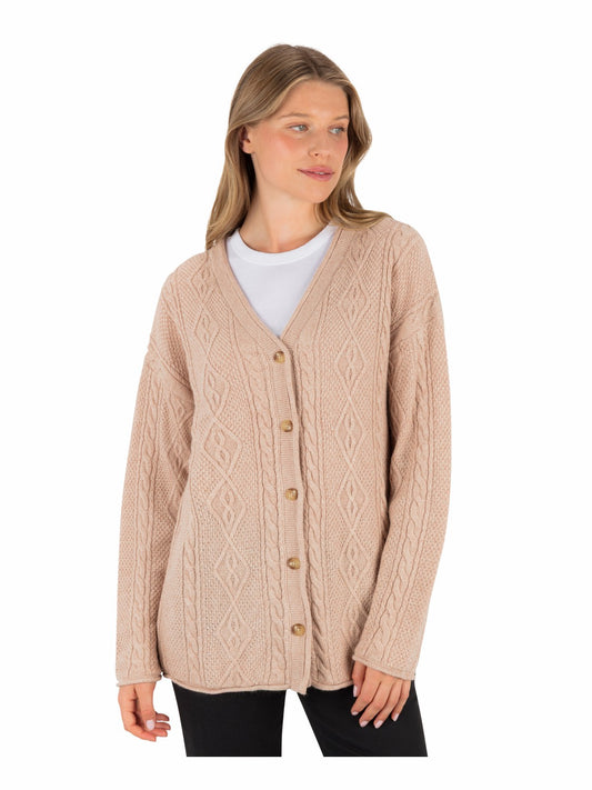 New Roads Cardigan | Hurley - HEATHER OATMEAL