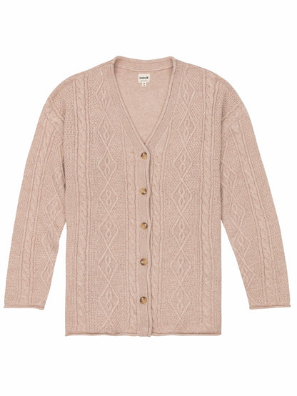 New Roads Cardigan | Hurley - HEATHER OATMEAL