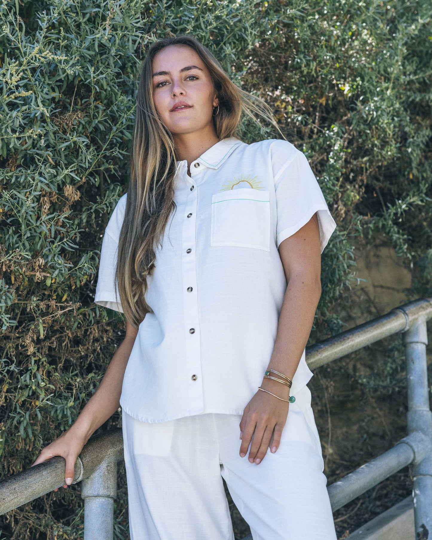 Goldie Boyfriend Short Sleeve | Hurley - Off White