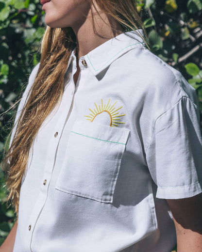 Goldie Boyfriend Short Sleeve | Hurley - Off White