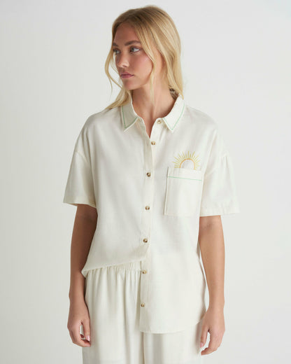 Goldie Boyfriend Short Sleeve | Hurley - Off White