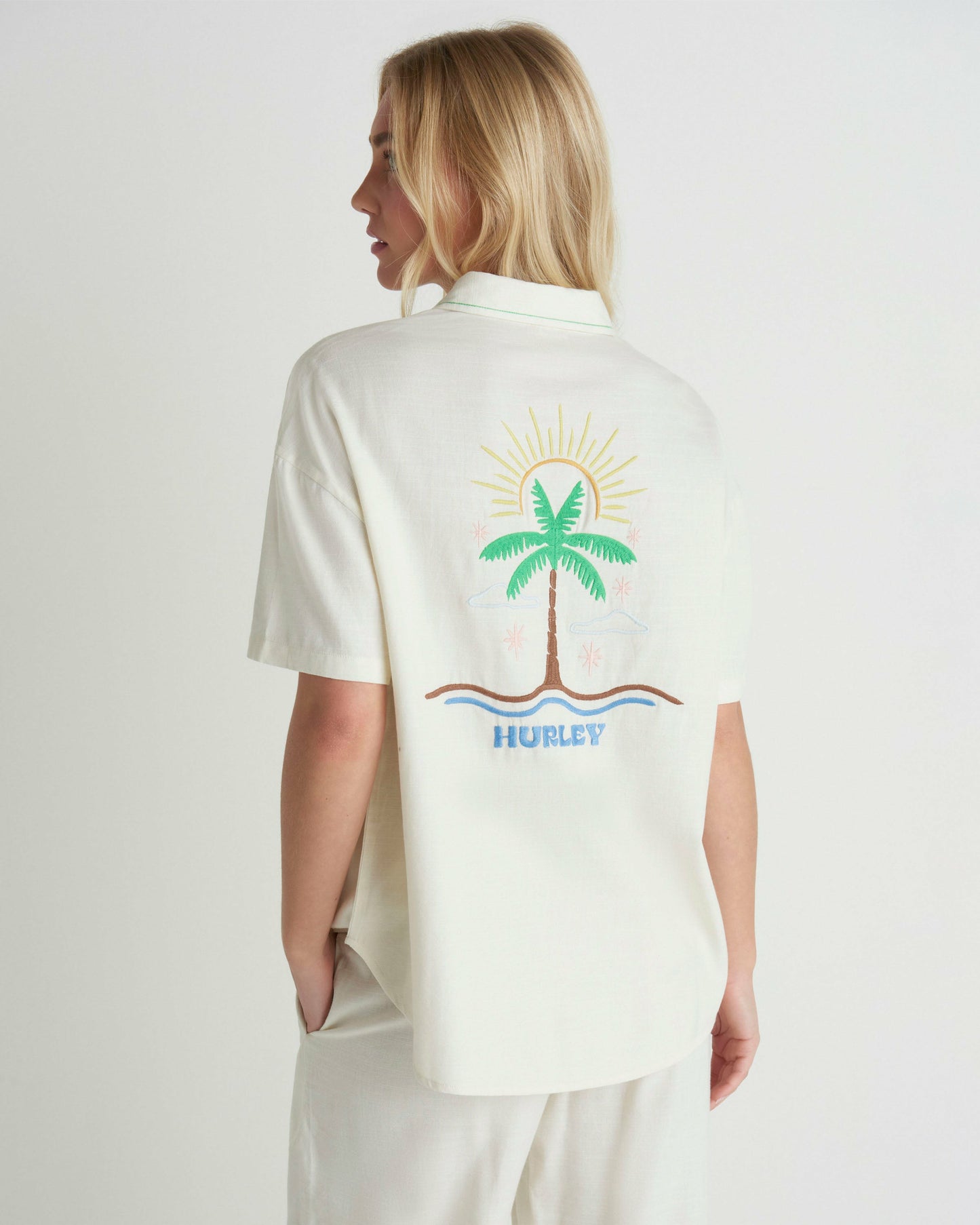 Goldie Boyfriend Short Sleeve | Hurley - Off White