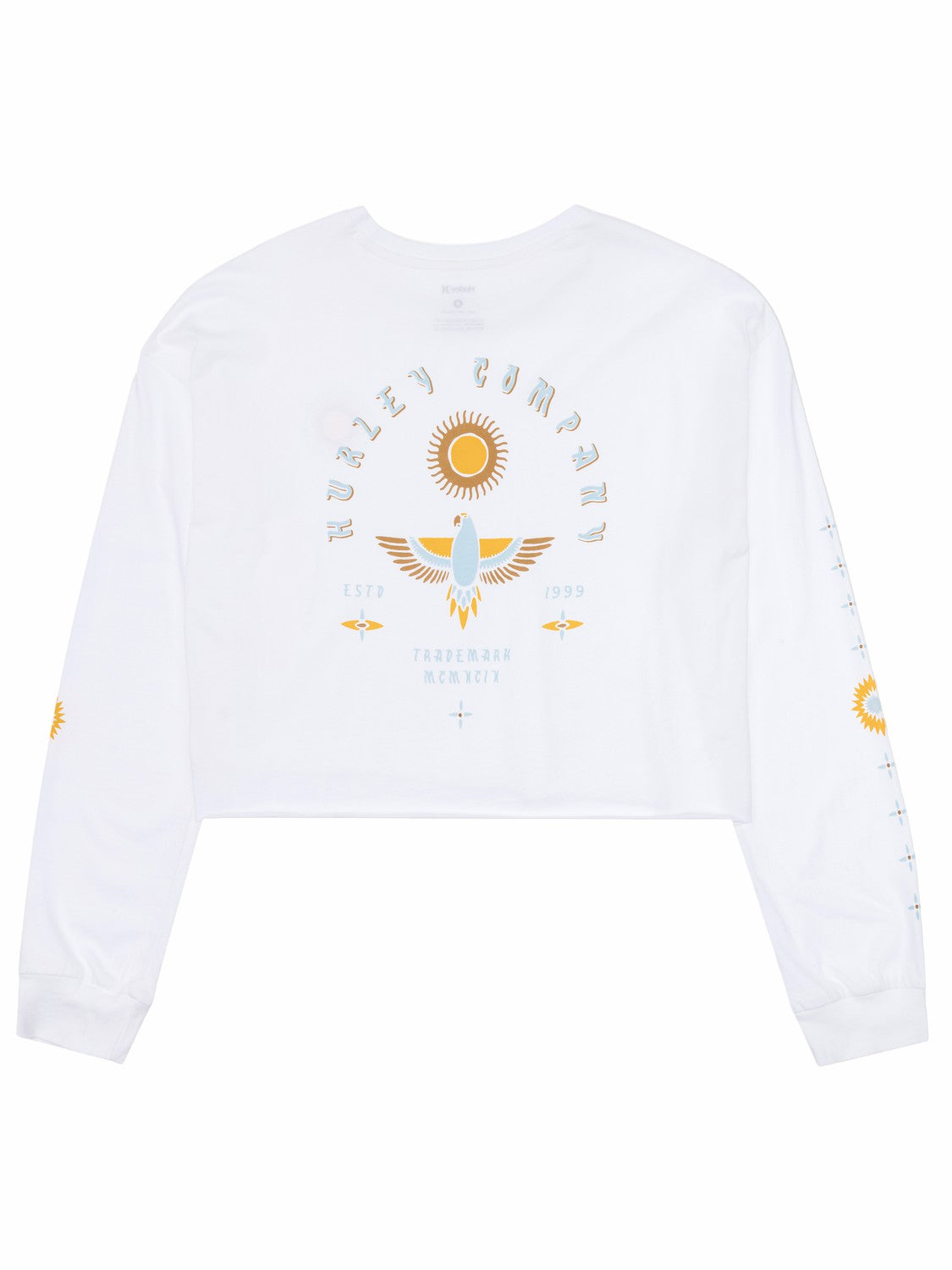 Eagles High Long Sleeve Crop Tee | Hurley - WHITE