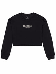 Floreal Long Sleeve Crop T-Shirt | Hurley - BLACK