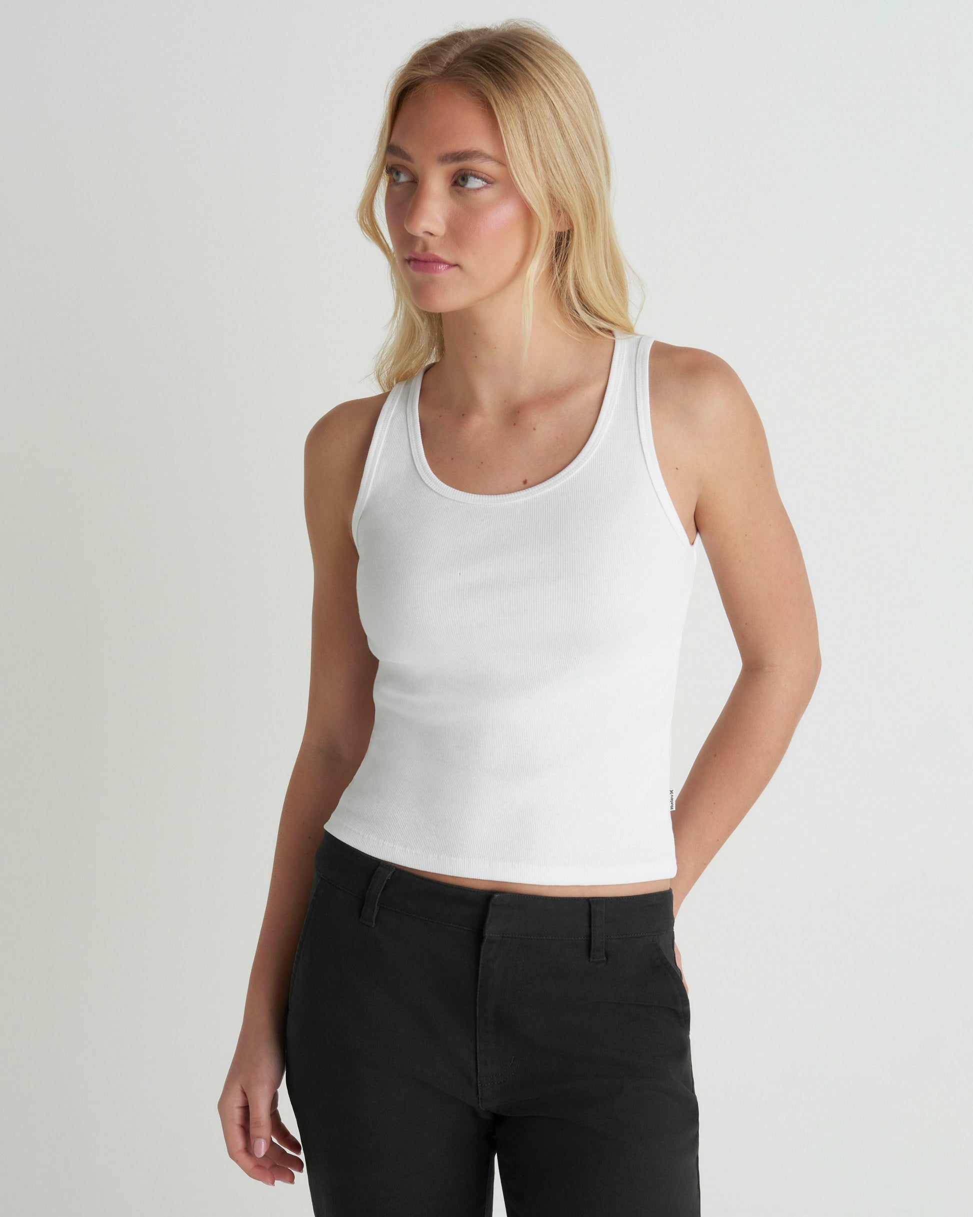 Just A Girl Tank | Hurley - White