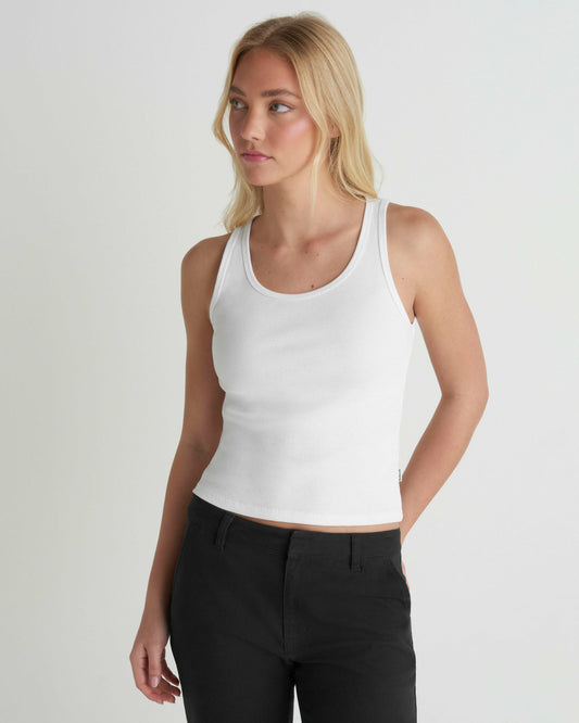 Just A Girl Tank | Hurley - White