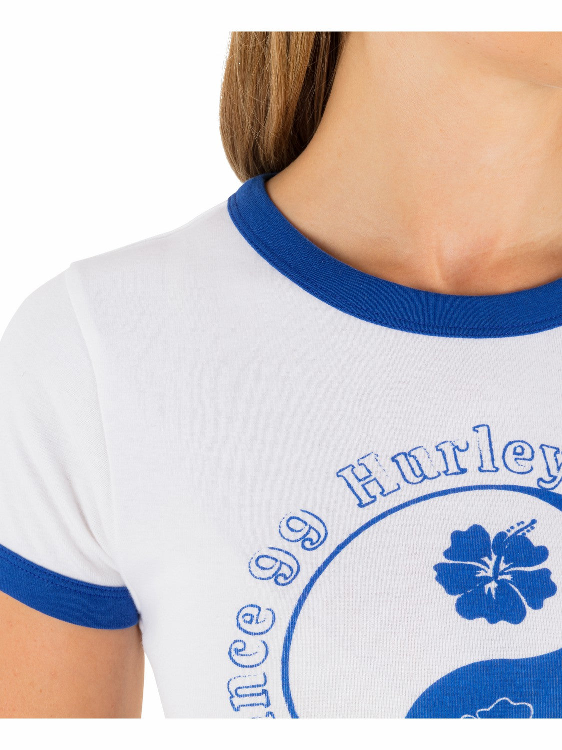Peace Out Ringer Baby Tee | Hurley - Hydro