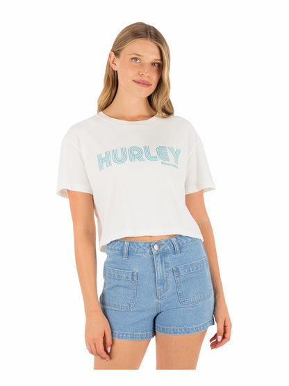 Rollers Boxy Crop Tee | Hurley - Tofu