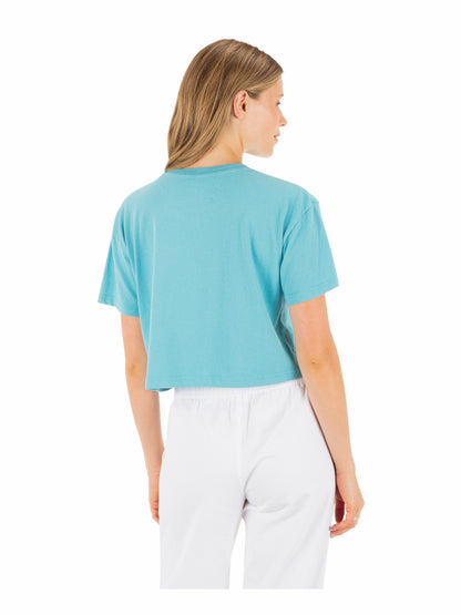 Burro Boxy Crop Tee | Hurley - Maui Blue