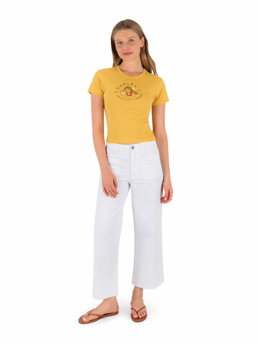 Pineapples And Paradise Baby Tee | Hurley - SAFFRON