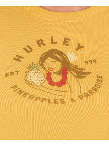 Pineapples And Paradise Baby Tee | Hurley - SAFFRON