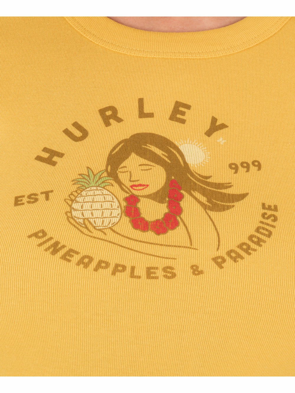 Pineapples And Paradise Baby Tee | Hurley - SAFFRON