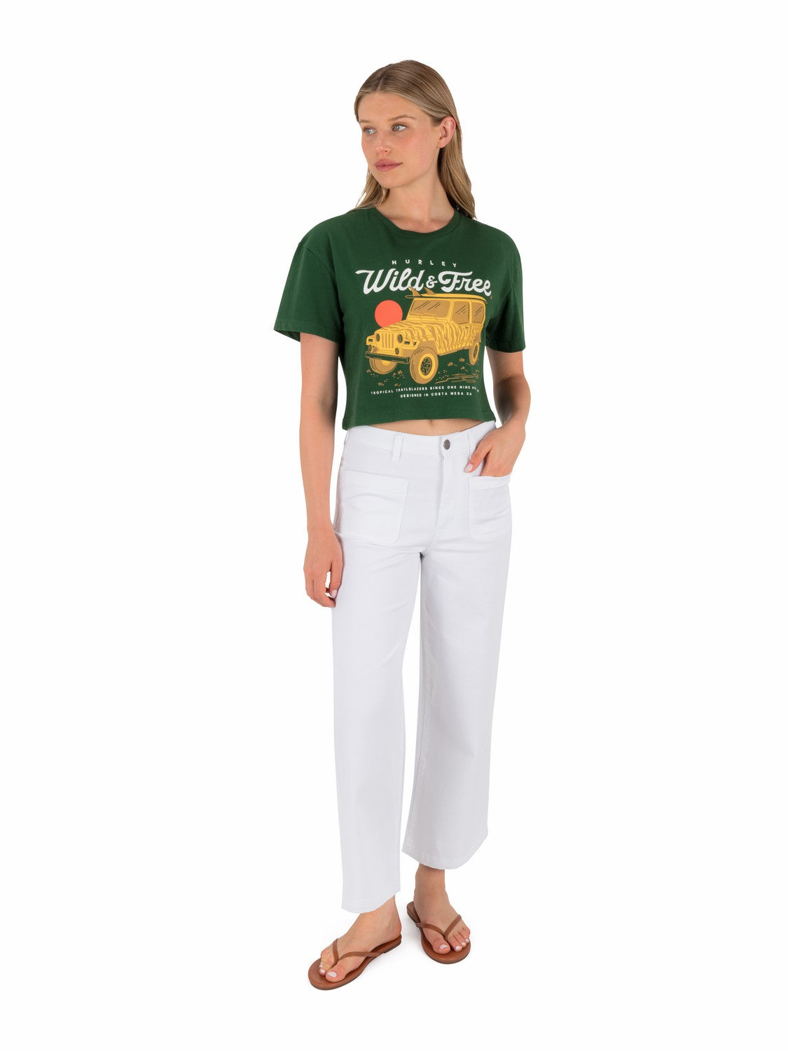 Wild And Free Boxy Crop Tee | Hurley - EDEN