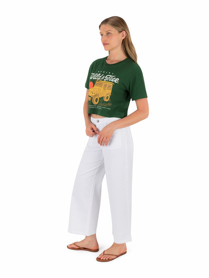 Wild And Free Boxy Crop Tee | Hurley - EDEN