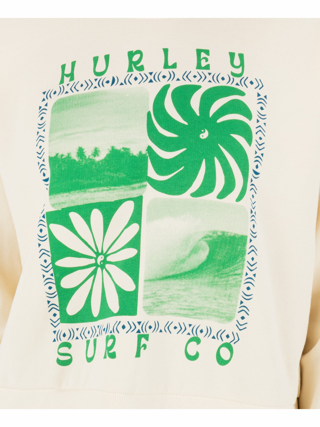 Cycles Of The Earth Boxy Crew | Hurley - Off White